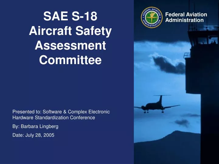 sae s 18 aircraft safety assessment committee
