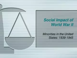 Social Impact of World War II
