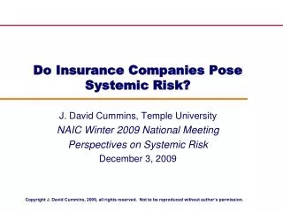 Do Insurance Companies Pose Systemic Risk?