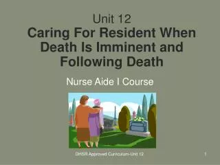 Unit 12 Caring For Resident When Death Is Imminent and Following Death