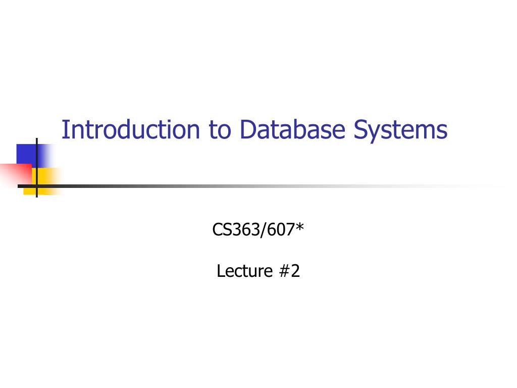 PPT - Introduction to Database Systems PowerPoint Presentation, free ...