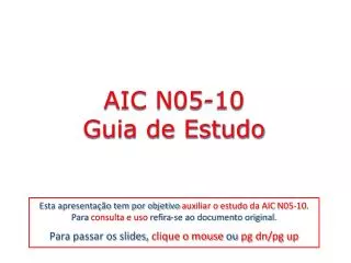 AIC N05-10 Guia de Estudo