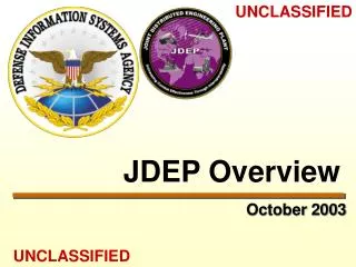 JDEP Overview