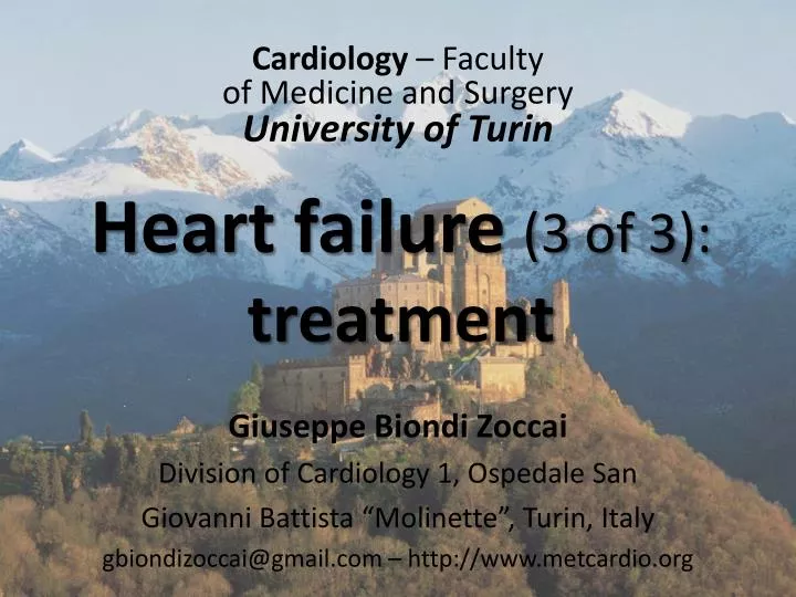 heart failure 3 of 3 treatment