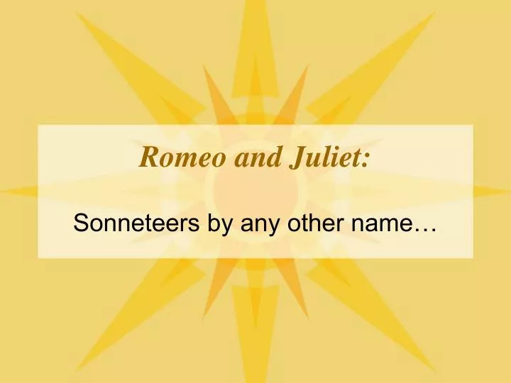 romeo and juliet