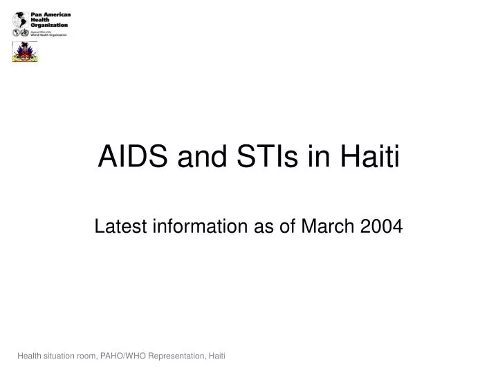 aids and stis in haiti