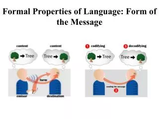 Formal Properties of Language: Form of the Message
