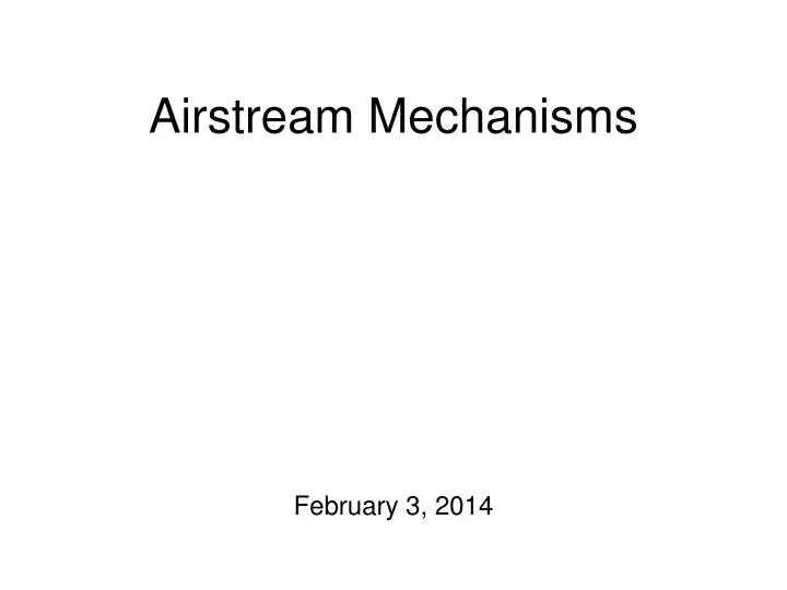 airstream mechanisms
