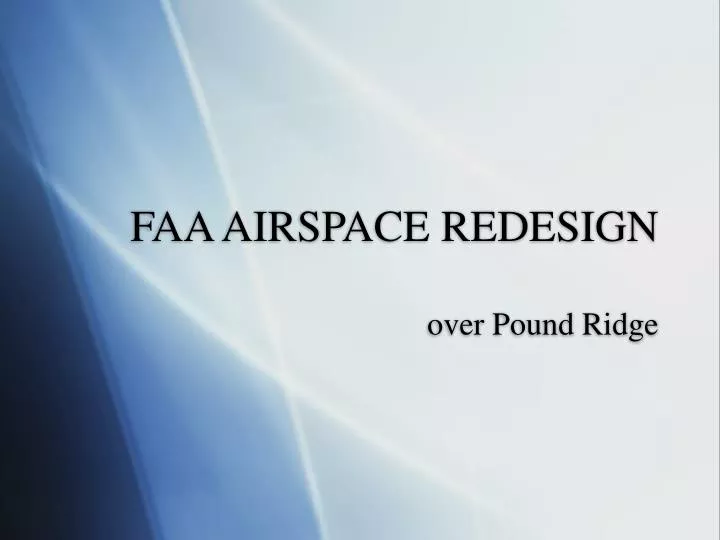 faa airspace redesign