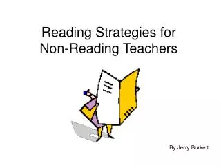 Reading Strategies for Non-Reading Teachers