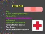 First Aid - slide 1