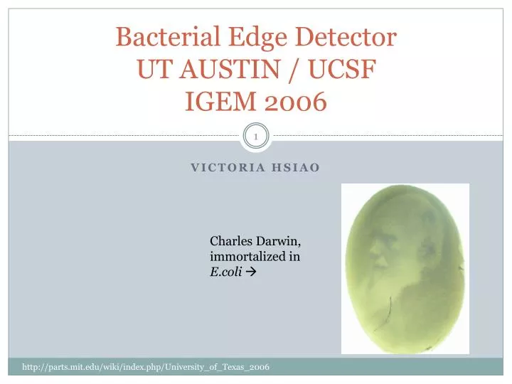 bacterial edge detector ut austin ucsf igem 2006