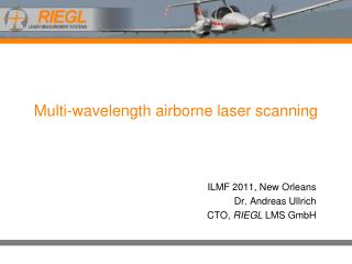 Multi-wavelength airborne laser scanning