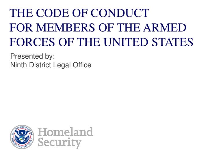 the code of conduct for members of the armed forces of the united states