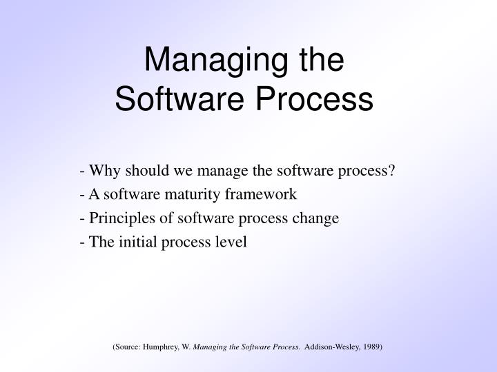 managing the software process