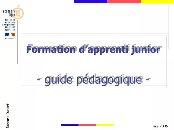 formation d apprenti junior guide p dagogique