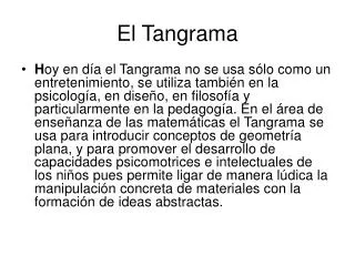 El Tangrama