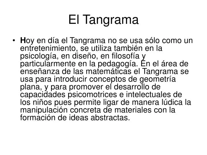 el tangrama