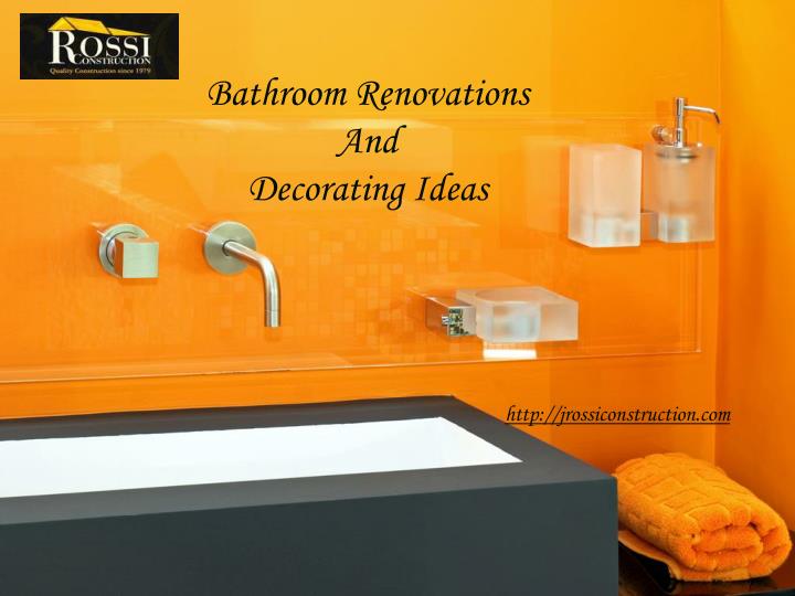 bathroom renovations and decorating ideas