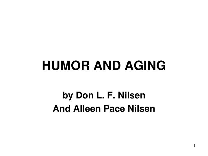 humor and aging