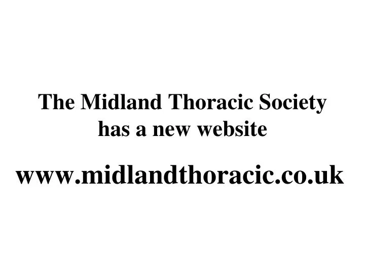 the midland thoracic society has a new website