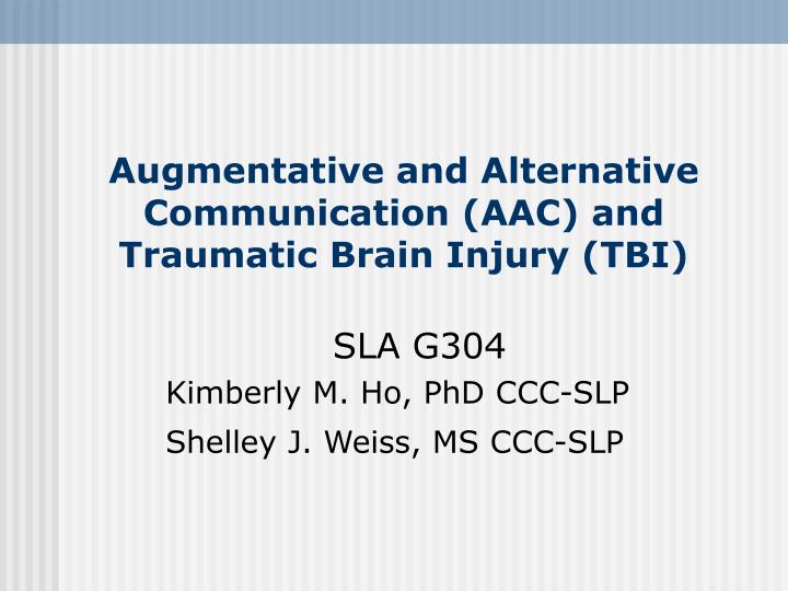 augmentative and alternative communication aac and traumatic brain injury tbi