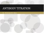 Antibody Titration - slide 1