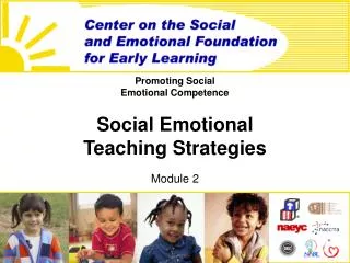 Promoting Social Emotional Competence Social Emotional Teaching Strategies