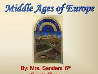Middle Ages of Europe