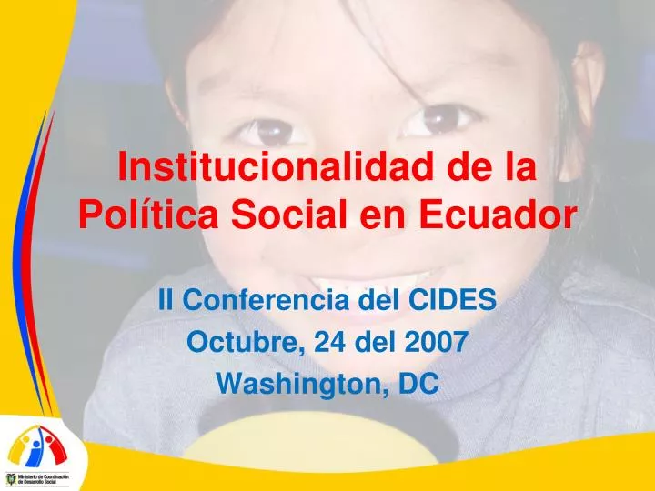 institucionalidad de la pol tica social en ecuador