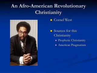 An Afro-American Revolutionary Christianity