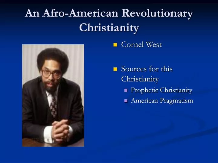 an afro american revolutionary christianity