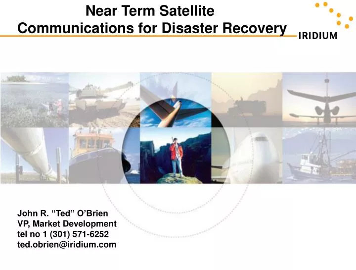 understanding satellite communications for disaster recovery