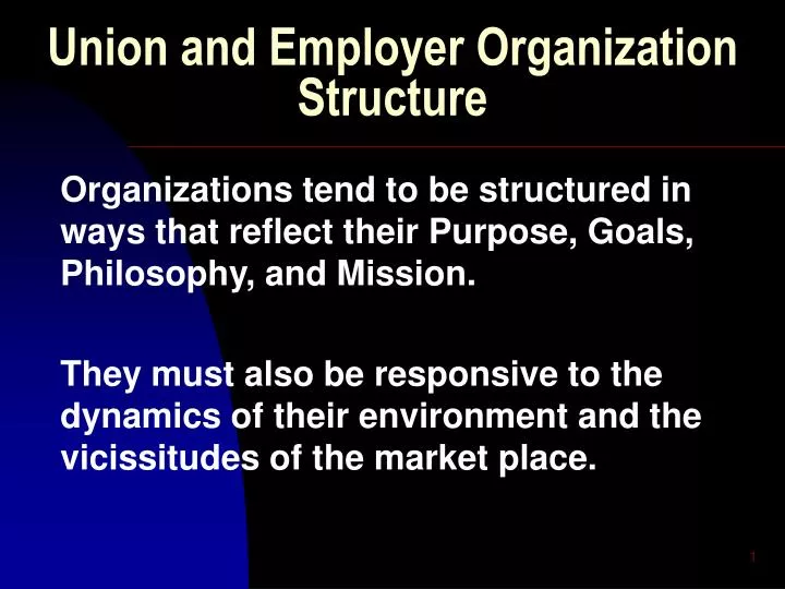 union and employer organization structure
