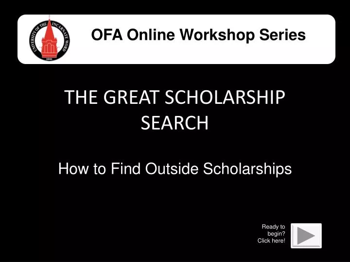 the great scholarship search