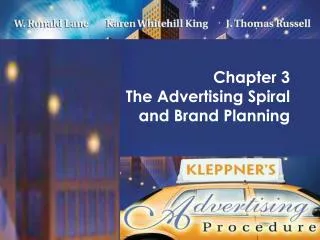 Chapter 3 The Advertising Spiral and Brand Planning