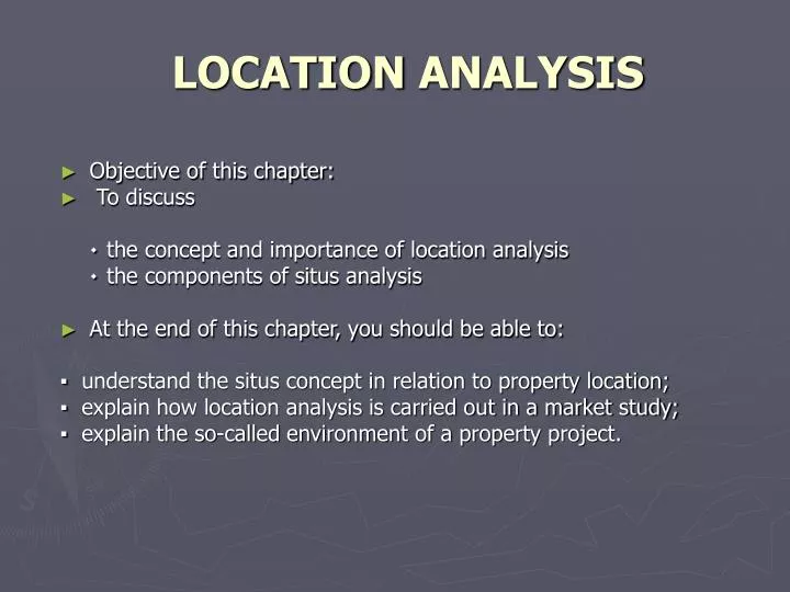 location analysis