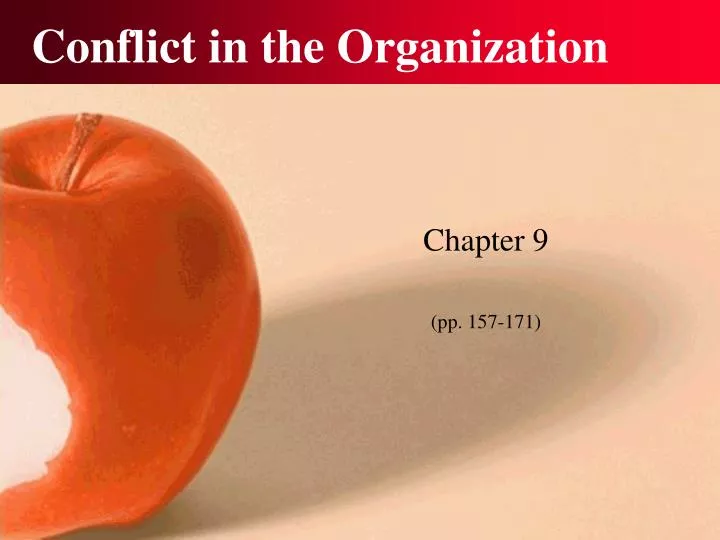 conflict in the organization