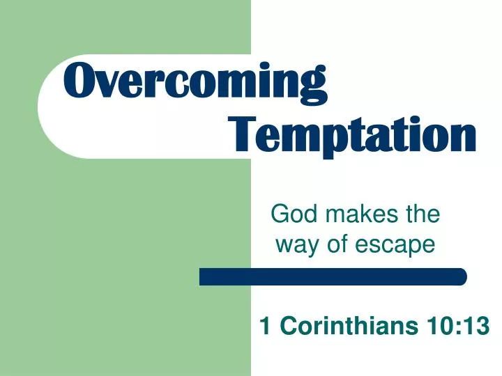 overcoming temptation