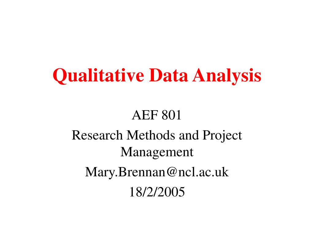 PPT - Qualitative Data Analysis PowerPoint Presentation, free download ...
