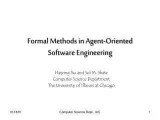 Formal Methods in Agent-Oriented Software Engineering