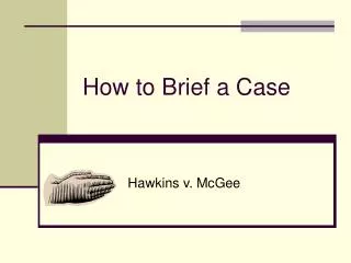 How to Brief a Case