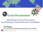 Green Procurement - slide 1