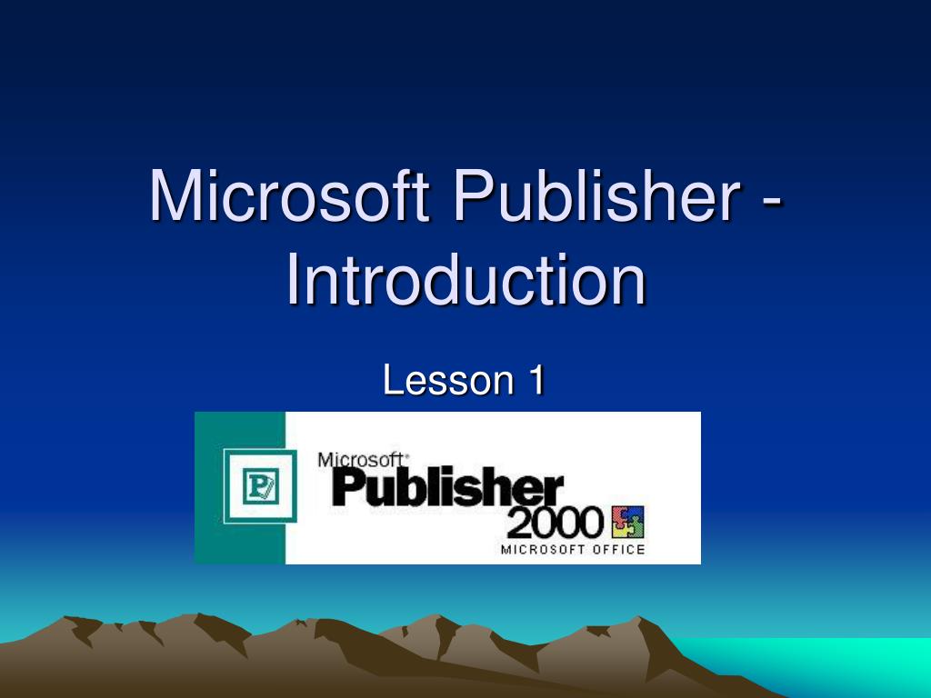 Powerpoint Publisher Download PPT - Microsoft Publisher - Introduction PowerPoint Presentation, free ...