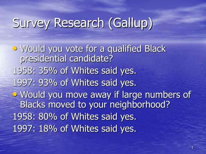 survey research gallup