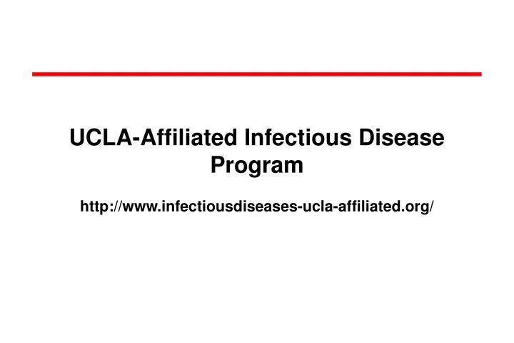 ucla affiliated infectious disease program