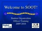 Student Organization Officer Training 2009-2010 - slide 1