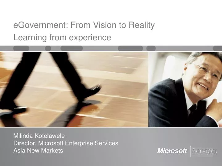 egovernment from vision to reality learning from experience
