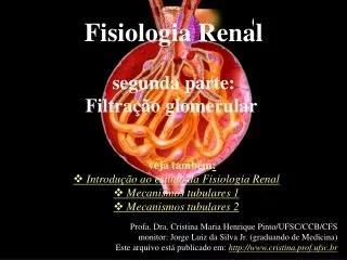Fisiologia Renal segunda parte: Filtração glomerular