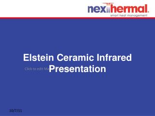 Elstein Ceramic Infrared Radiators